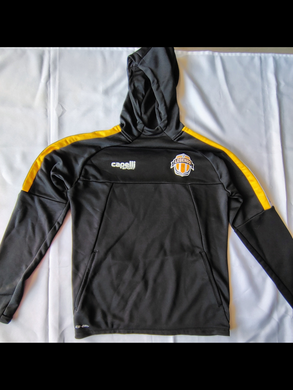 Capelli Sport Black & Yellow Youth L Pullover Hoodie